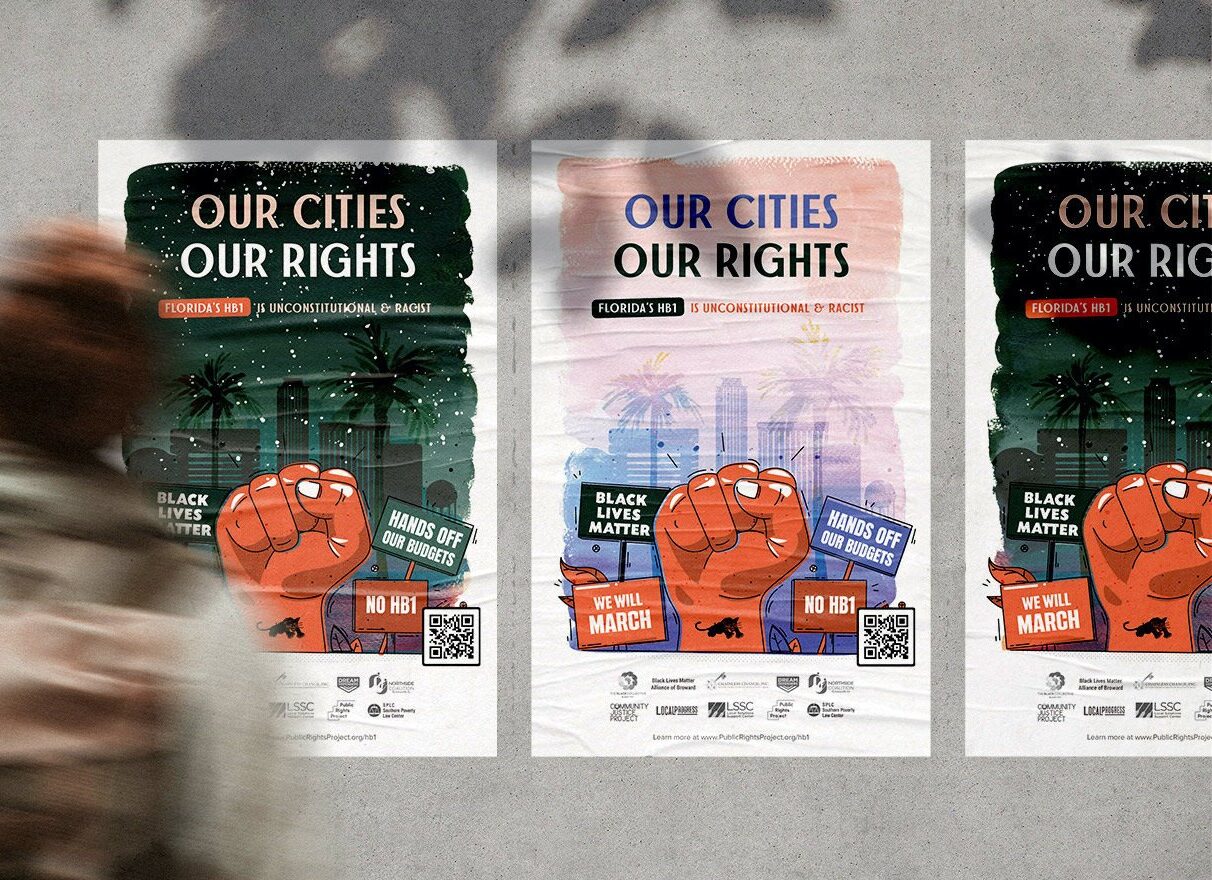 HB 1 poster image: Our Cities, Our Rights