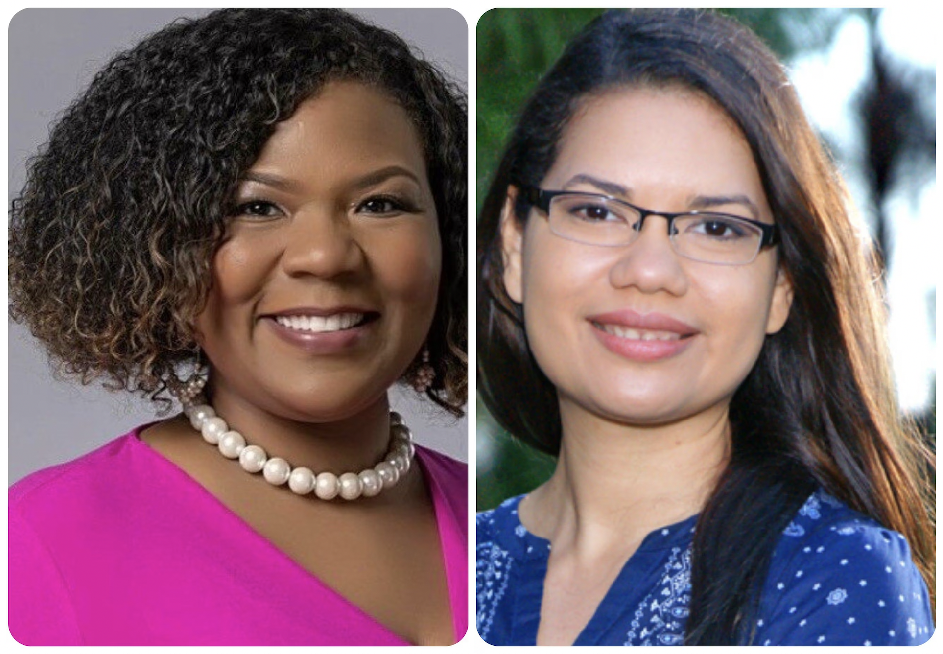 Headshot of Rep LaVon Bracy Davis and Commissioner Emily Bonilla