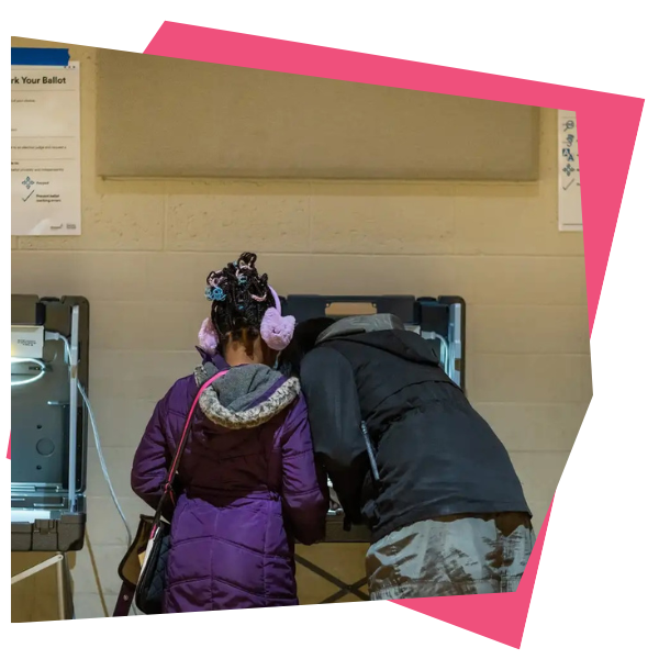 South Minneapolis residents cast their votes at St. Joan of Arc Community Center on Tuesday. Ben Hovland | MPR News