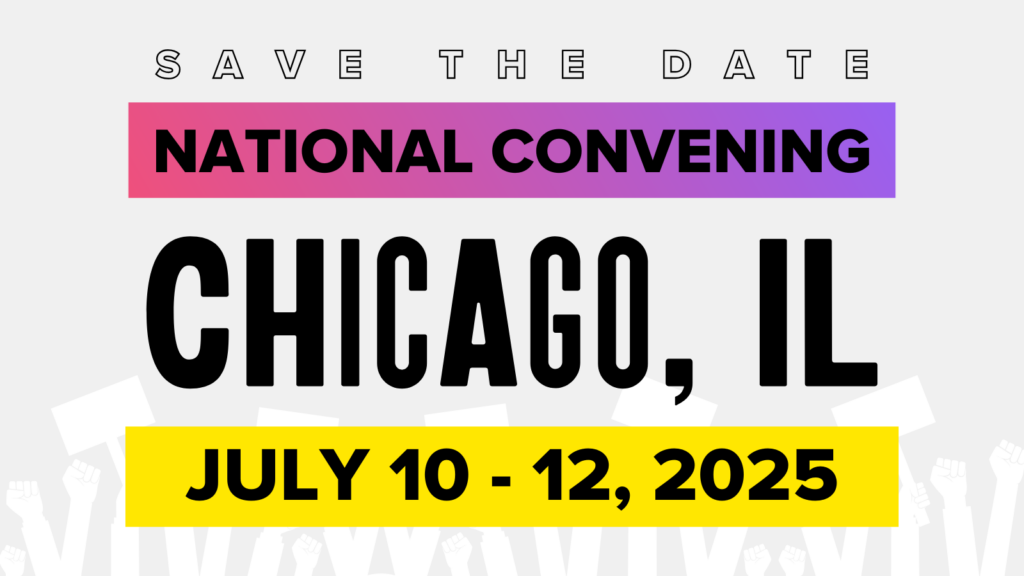 A flyer for the upcoming national convening for LP