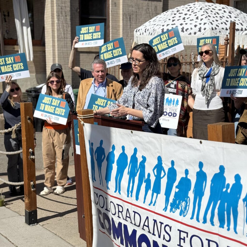 A group of people on the picket line protesting