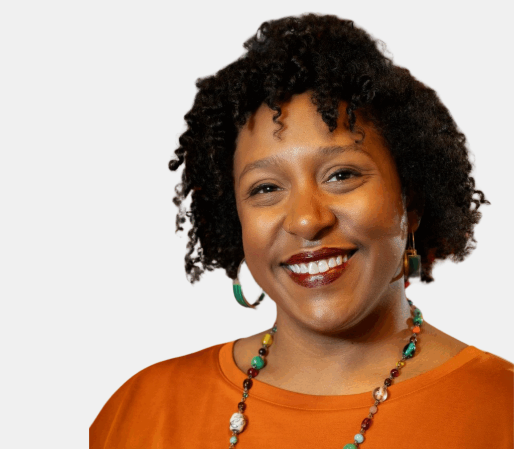 A professional headshot of a woman