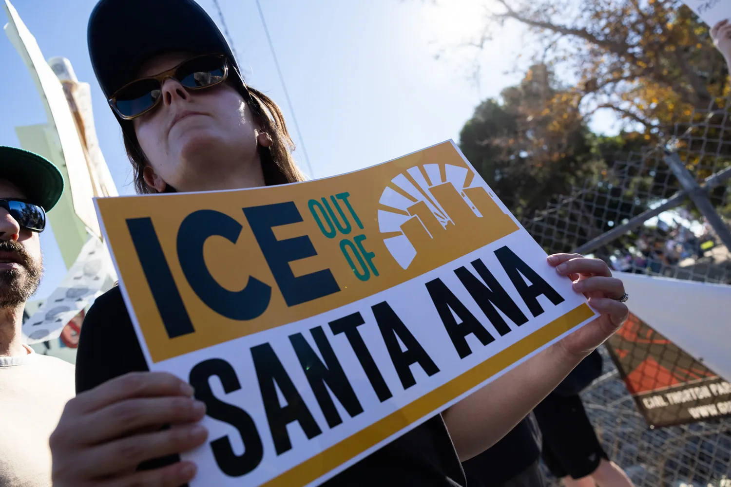 Thousands were in attendance at the Oct. 18, 2025, "No Kings" rally in Santa Ana. Credit: JULIE LEOPO, Voice of OC