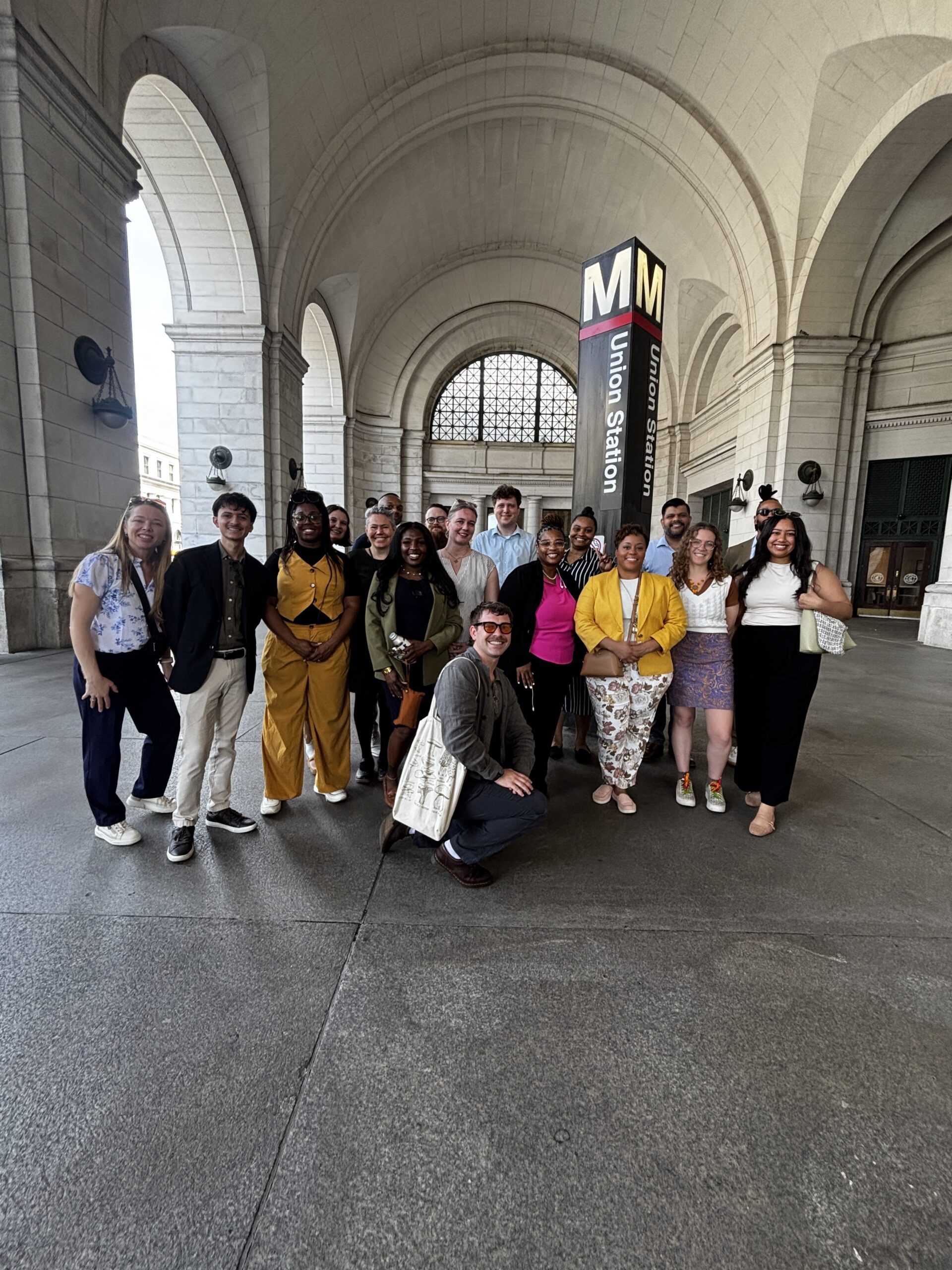 A large group posing for a picture