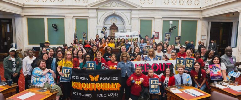 Philadelphia passed ICE Out Legislation on April 23 led by LPPA members and Philadelphia Minority Leader Kendra Brooks and City Councilmember Rue Landau!