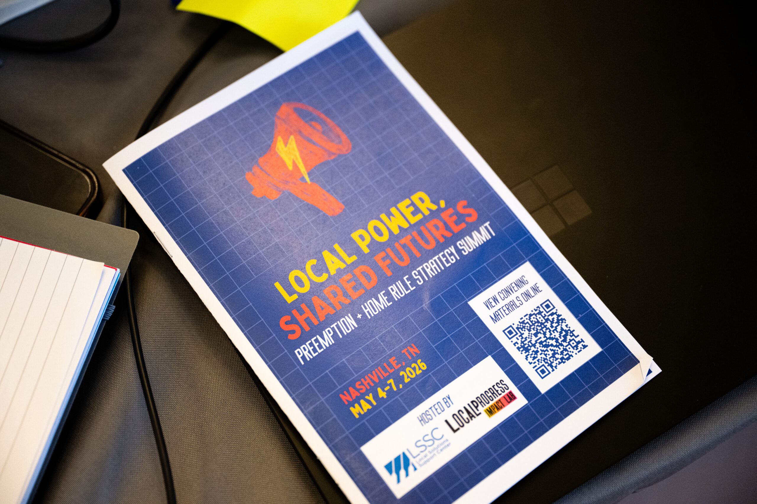 A colorful booklet for the LP preemption convening.